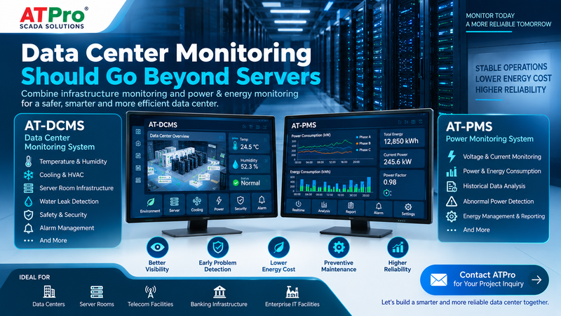 Data Center Infrastructure &amp; Energy Monitoring: A Complete Solution with AT-DCMS and AT-PMS