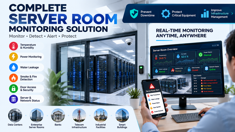 Server Room Monitoring System for Real-Time Data Center Protection
