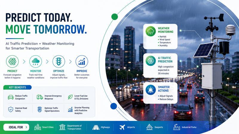 AI Traffic Prediction and Weather Monitoring Solution for Smart City