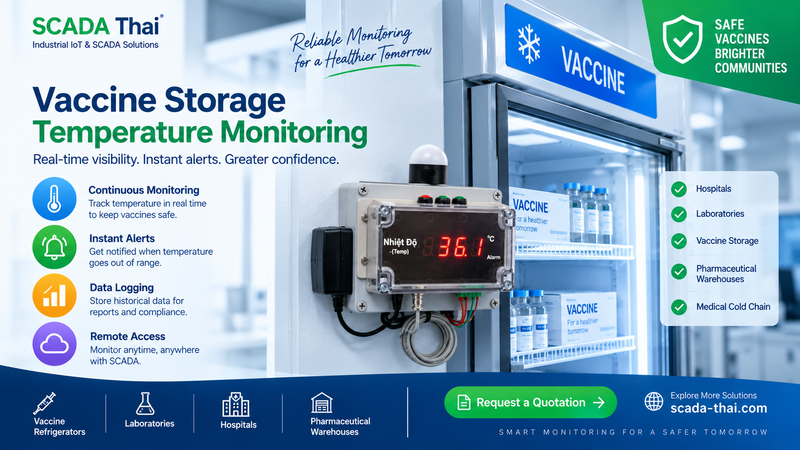 IoT Temperature Monitoring for Vaccine and Pharmaceutical Cold-Chain Applications