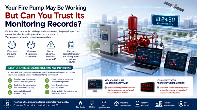 Fire Pump Monitoring & NTP Time Synchronization for Reliable Records