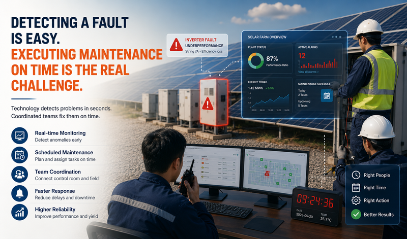 Preventive Maintenance in Solar Farms: Improving Performance Beyond Real-Time Monitoring