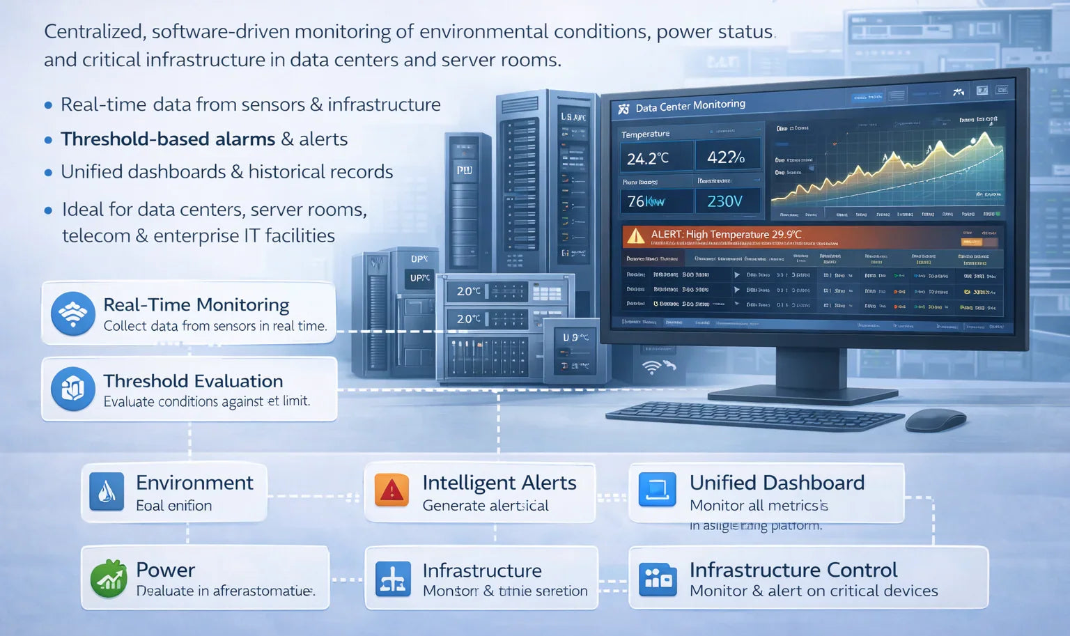 Server Room Monitoring System | Complete Data Center Protection Solution