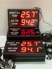 Industrial Temperature and Humidity Sensor with LED Display