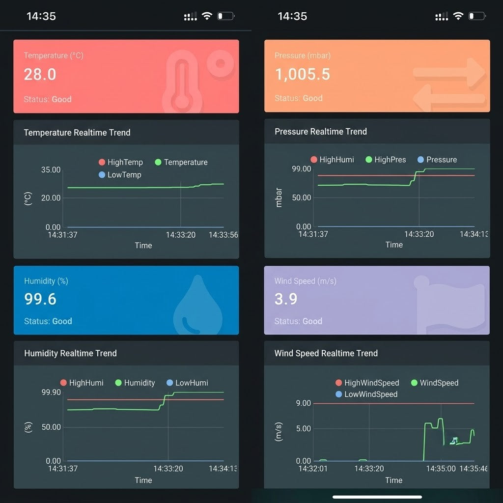 Automatic Weather Monitoring System for Remote Environmental Data Tracking