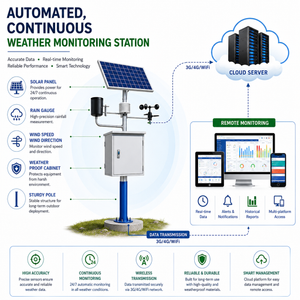 Automatic Weather Monitoring System for Remote Environmental Data Tracking