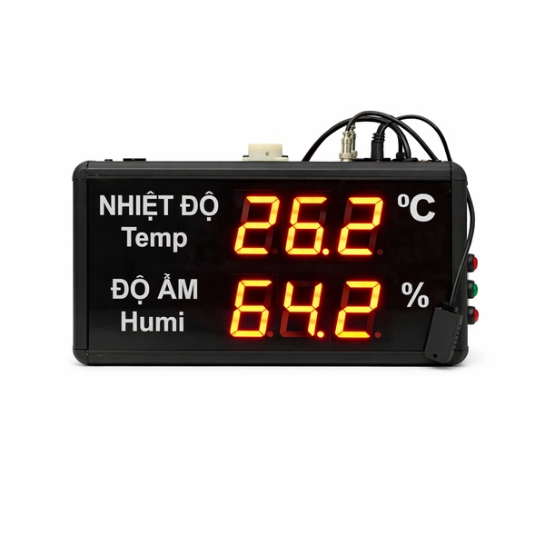 Industrial Temperature and Humidity Sensor with LED Display